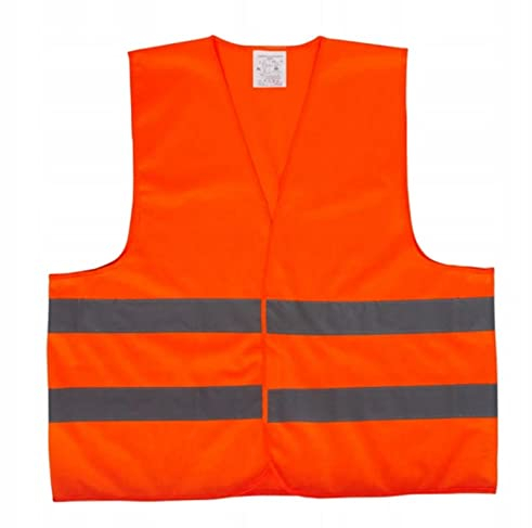 Generisch 1x Sicherheitsweste Auto KFZ Motorrad Sicherheitswesten XL Warnweste Warnwesten Orange