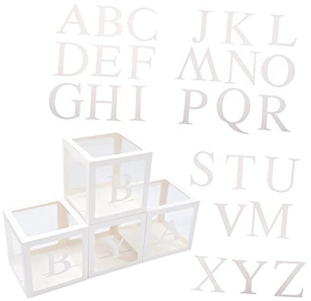 KOMBIUDA 1satz Ballonboxen Für Kreative Partys Transparente Dekorationsboxen Mit Buchstaben Für Unvergessliche Feierlichkeiten Für Geburtstage Und Besondere Anlässe