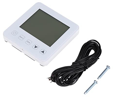 Srliya Zwave Thermostat Chambre 11 × 10 × 5 16a écran LCD Programmable Thermostat de Chauffage électrique Régulateur de Température Ambiante