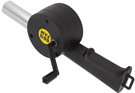 Wnvivi Soffiatore per Camino a Manovella,Mini Ventilatore d'Aria,Soffietto per Camino in Plastica,Strumenti a Soffietto per Braciere,Ventilatore per Barbecue Portatile
