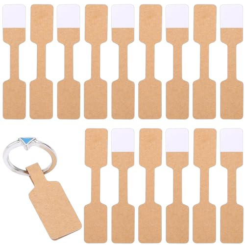 500pcs Blank Jewelry Price Tags Stickers Easy Peel Off, Self Adhesive Price Tag Labels Blank Label Sticker Small Label Stickers Bracelet Tag Pricing Sticker Jewelry Tags for Ring, Crafts
