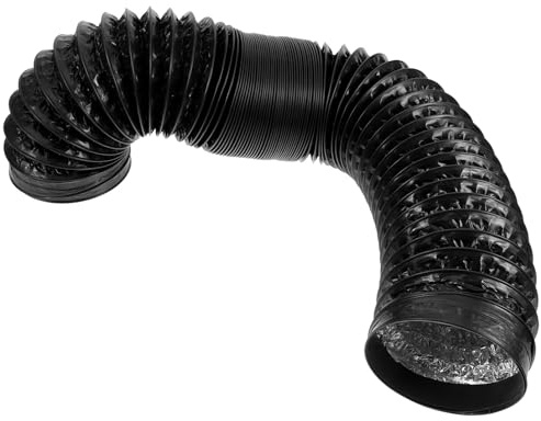 OSALADI 2m Aluminum Foil Dryer Vent Hose Flexible Ducting for Kitchen Ventilation and Exhaust Systems Cuttable and Resistant to Deformation