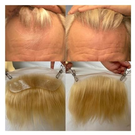 Herren Haarteil Herren-Toupet mit Stirnhaaransatz Nr. 613, blond, europäische Haarersatzsysteme, HD, unsichtbarer Spitzenhaaransatz, Spitzenfronthaut, PU-Rückseite, Männerhaarteile Toupet für Männer