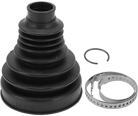 Hihaha No.LR003160 CV Joint Boot Kit W/Clamps for Land Rover LR2 2008-2015 Inner Constant Velocity Joint Boot Strong Durable Rubber 1 Set Black