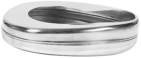 Sgabello da Letto in Acciaio Inox, Comodo e Pratico, 1 Pezzo | Finitura Argento, Design Liscio Facile da Pulire, Uso Domestico per Anziani e Donne in Gravidanza