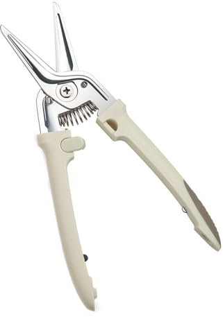 Kitchen Shears, Poultry Shears Kitchen Scissors Meat Shears Spring Loaded Scissors Chicken Shears Seafood Scissors for Meat Fish Seafood (White)