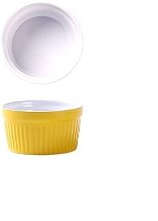 OWOHYG Bol à soufflé rayé Petit Bol de Cuisson Double paroi Bol à œufs cuits à la Vapeur au Lait Tasse à Pudding Vaisselle pour Four Cuisson Ménage Bol à crème glacée