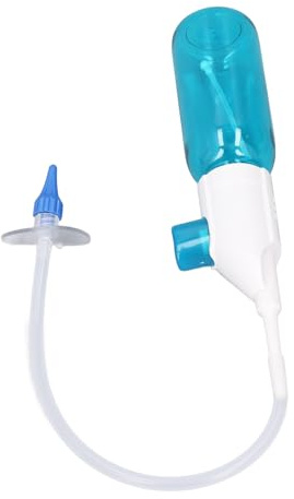 Kit D'élimination de la Cire D'oreille avec 2s Pointes D'oreille, Système de Rinçage D'irrigation de L'oreille Manuelle, Nettoyage Doux de L'oreille pour Enfants Adultes, Compact