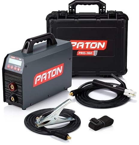 PATON PRO-160 Arc Welder 3-in-1 Inverter Stick Welding Machine for MMA, TIG – 160A Output – Pulse Function – 240V Input – 5-Year Warranty