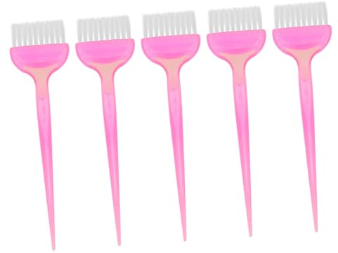 HONITANO Haarfärbepinsel 5 Stück Pink Langlebige Friseurbürste Für Haarfärbemittel Haarkur Und Selbstgemacht Pflege Home Salon