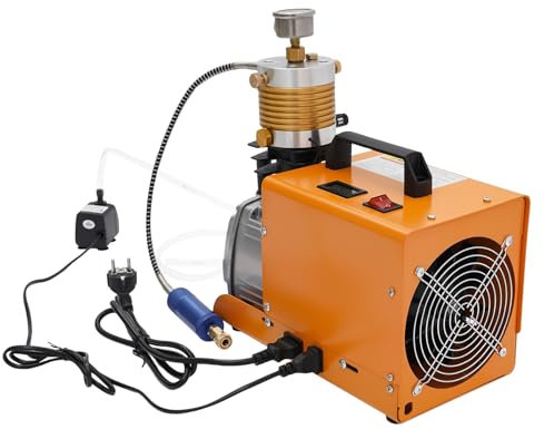 Air Pump, Elektrische Luftpumpe Elektronische Luftpumpe Elektrische Pumpe Luftpumpe Luftkompressor Tragbar für Tauchflaschen Reifenfüllung Industrieleitungen Kühlung