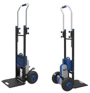 Carretilla de mano eléctrica para subir escaleras, carrito de mano de obra sin escobillas para equipaje, viajes, compras, escaleras sin esfuerzo para subir y bajar escaleras