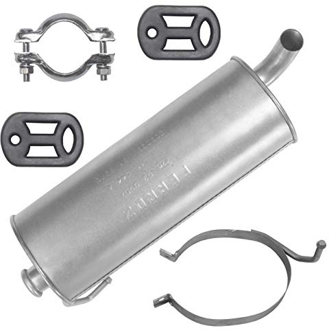 FERROZ Pot d’échappement pour Peugeot 206 1998-2009 | Pot d’échappement arrière, Moteurs : 1.4 HDI - 1.9 D | Hayon