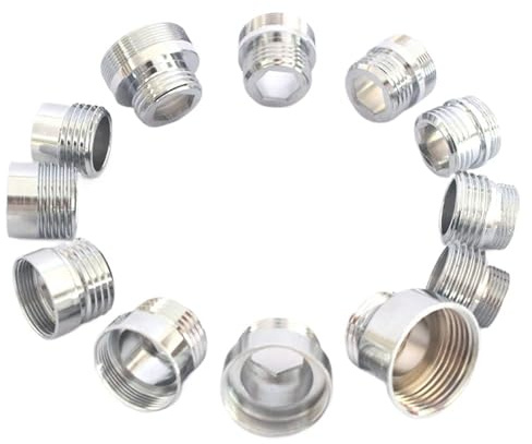 Mässingsblandaradapter 1/2'' hane skruvreducerare raka kopplingar till 16 18 20 22 24 26 28 30 mm köks- och badrumsblandare(4Point Male X F24)