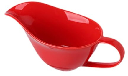 EIOLWJIEO Keramisk såsskål och såsskålset Elegant serveringskärl för festliga middagar Såskanna Fint porslin med slät kant Porslinsskål dippskålar, röd, 20x9x8 cm