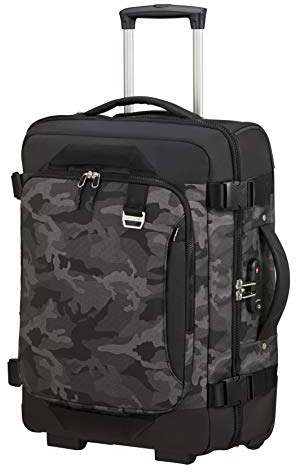 Samsonite Midtown - Reisetasche/Rucksack mit 2 Rollen S, 55 cm, 43 L, Mehrfarbig (Camo Grey)