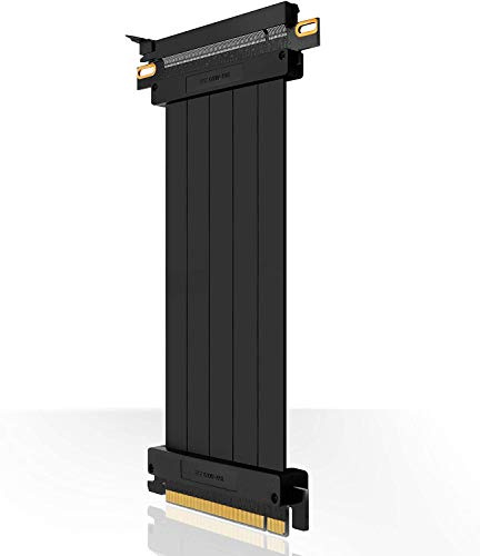 EZDIY-FAB [30 cm PCIE 3.0 16-Fach Hochgeschwindigkeits-Steigkabel PCI Express-Anschluss GPU-Verlängerungskarte - gerader Anschluss