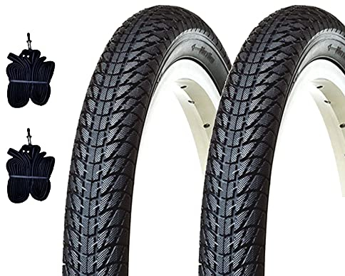 ECOVELO Unisex Kinder Opertoni 14 x 1,75 (47-254) + Luftschläuche für City-Bikes, Kinderreifen Reifen, Schwarz, Bici Bimbo