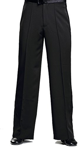 YILINFEIER Dance Studio Pants Black Dance Pants for Men Latin Jazz Ballroom Samba Straight Wide Leg Mens Sweatpants Baggy (as1, Numeric, Numeric_33, Regular, Regular)