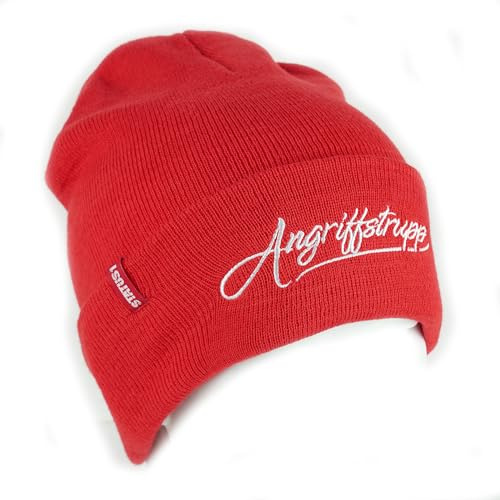 Status1 Feuerwehr Angriffstrupp Beanie | Strickmütze | Wintermütze | Unisex | Lebensretter