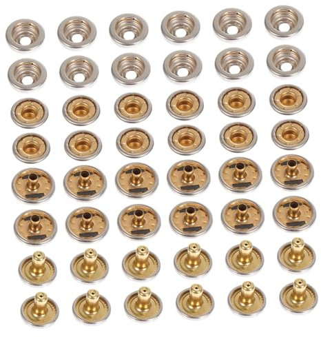 NUOBESTY 30St Knöpfe aus Messing push button the taste metaldruckknöpfe schmuckverschlüsse avm taster metallknöpfe hemdknöpfe Glänzende Knöpfe jeansknöpfe Shirt Knopf Zubehör Verschluss
