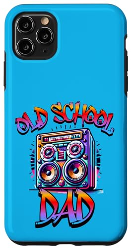 Hülle für iPhone 11 Pro Max Vatertag Boombox Papa Retro 80er Papa 90er Nostalgie