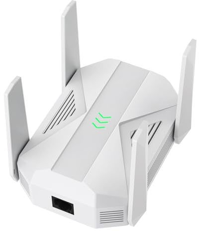 2025 AC2100 WiFi Extender - WiFi Extender Signal Booster with Gigabit Ethernet Port, WiFi Booster Dual-Band(5.8G&2.4G) Coverage to 12888 sp.ft, Faster Speed, Compatible with Multiple Devices