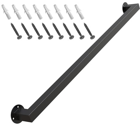 ONLT 90cm Treppenhandläufe,Schwarz Handlauf Treppe