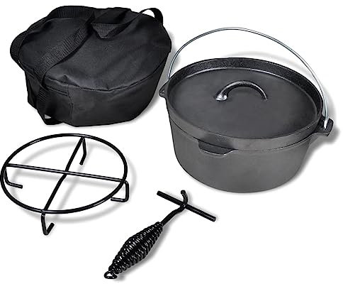 Casa e giardino, cucina e sala da pranzo, pentole e bakeware, pentole, forni olandesi-casa-forno olandese 4,2 L compresi gli accessori