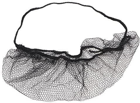 Duimimi 100 Stück Einweg-Bartnetze, elastisches Nylon, atmungsaktives Latex, Bartschutz, Haarnetz für Gastronomie, Gesundheitswesen, Restaurants, Männer, Schutz