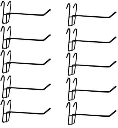 10 ganchos de malla de metal reutilizables para panel de exhibición de supermercado, accesorios elegantes, suministros de presentación