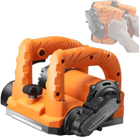 FJYAWEN Rabot Mural électrique 5800w/6800w, 9000 TR/Min, Profondeur De Rabotage 1-4 Mm, Largeur De La Paroi De Rabot 125 Mm, pour Mur De Plâtre/Mur De Ciment,6800W