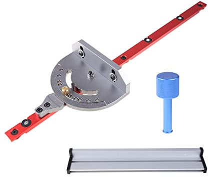 CJNQQJWS Miter Gauge Precision Table Saw Mitre Gauge with 400Mm Fence Anti-High Temperature Aluminum Alloy Stop Sawing Assembly Ruler