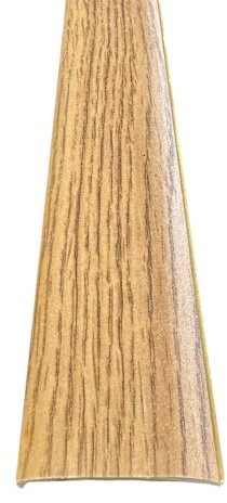 Self-Adhesive Door Threshold Strip 900mm - Door Trim/Bar/Plate for Laminate/Wood/LVT/Rubber/Vinyl Floor - Stick Down Transition Strip - DIY Plate Joins Flooring at doorway (Oak)