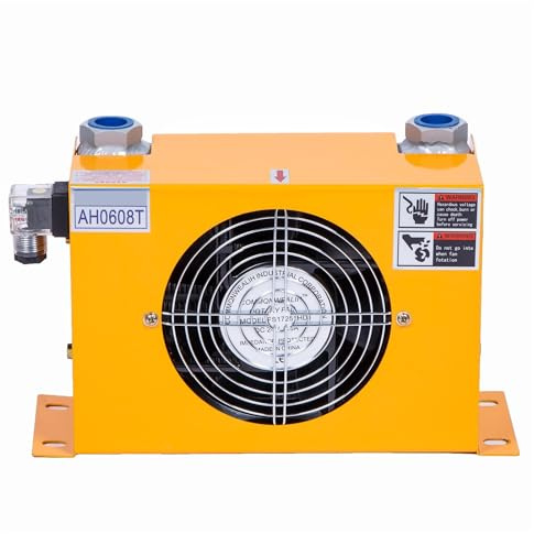 AH0608T Sistema idraulico Radiatore aria-olio con ventola 60L/min Scambiatore di calore Piastra Radiatore olio in alluminio Basso rumore(AC220)