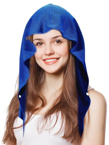 Kylhandduk för huvud och hals, Kylhandduk med hoodie Svalkande huvudhandduk