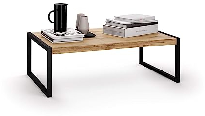 MOBILI FIVER, Mesa de Centro Luxury, Color Madera rústica, Made In Italy