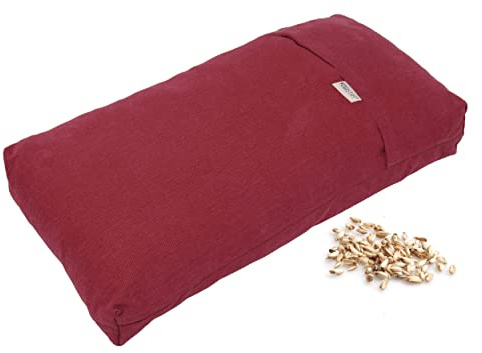 Yogistar Yogakissen - Klein Bordeaux-Melange, Dinkelspelz