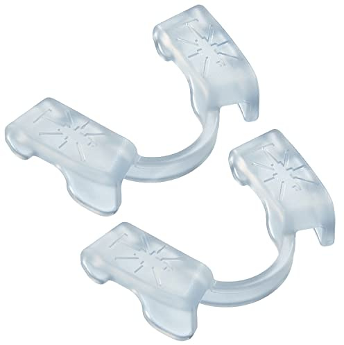 Powerlifting Mundschutz für Sport und Fitness, Krafttraining,Sportmundschutz für Gewichtheben,frei zum Reden und Trinken von Wasser，Geeignet für Sport ohne Kontakt,Unterkiefer (2 Stück Transparent)