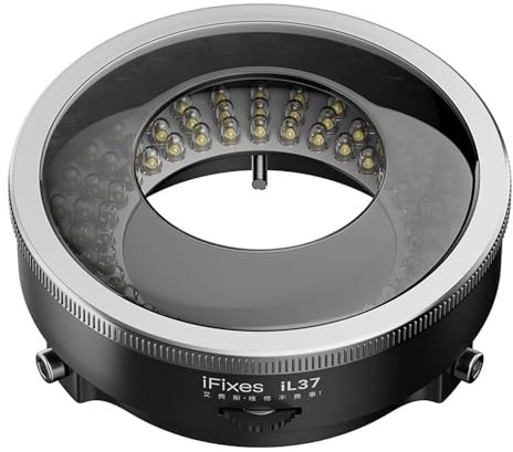 iFixes iL37 mikroskop polariserat optiskt system LED-belysning ringljus 96 st LED-ljus pärlor mikroskop bländsäkra ljuskällor