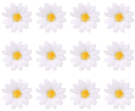 12 Stück Daisy Hair Clip Gänseblümchen Haarschmuck Blumen Haarspangen Kleine Haarklammer Süße Daisy Haarnadel Weiß Blumen Haarnadeln Set Blumenrand Clip für Damen Mädchen