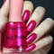 DouborQ Hot Pink Nail Polish Long-lasting Glossy Fluorescent Red Nail Art Varnish (MJ 01)