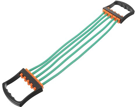 Anneome Brust-Expander Zuggurt Aus TPE-Material rutschfeste Griffe Starkes Seil Mit Karabiner Leicht Und Kompakt Für Fitness Krafttraining Und Rehabilitation