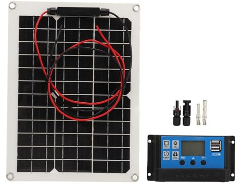 Chargeur de panneau solaire pliable portable 15 W, 15 W CC 12 V 24 V 50 A IP67 étanche, panneau solaire haute efficacité et régulateur de charge solaire pour camping-cars