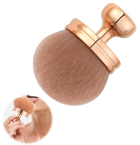 Hebterrka Pinceau de maquillage extra large pour le corps autobronzant, pinceau Kabuki de 7,6 cm de large, poils synthétiques doux pour poudre, fond de teint, blush, bronzer