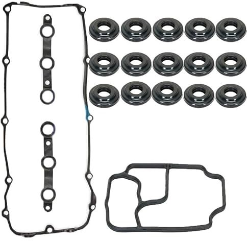 ZDCOZMD [Autoreparaturteile] 11129070990,11121437395,11421719855 Ventildeckeldichtung Zylinderkopfdichtung Ölfilterdichtung für BMW E36 E46 E39 E38 E36 [Einfach zu ersetzen]