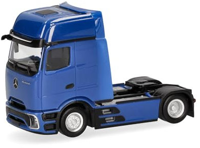 Herpa LKW Modell Mercedes-Benz Actros L ProCabin Gigaspace Zugmaschine, blau, Miniatur im Maßstab 1:87, Sammlerstück, Made in Germany, Kunststoff