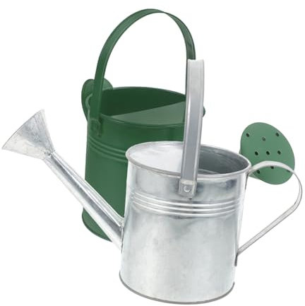 TOYANDONA 2pièces Arrosoir Capacité Arrosage Facile pour Plantes Intérieur Jardin Couleur Verte Et Naturelle