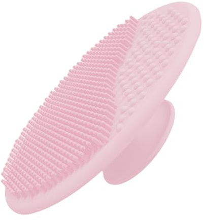 Ruwshuuk Spazzola per il cuoio capelluto del bambino, per il bagno, in morbido silicone, con bicchiere a ventosa, per il lavaggio del pettine per ragazze