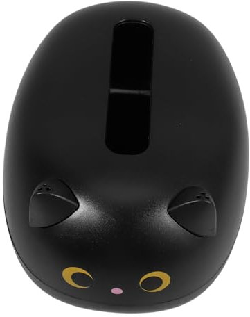 EXHUMKY Taschentuchspender Katze Polyresin Cartoon Taschentuchbox Für Schreibtisch Schlafzimmer Haushalt Kompakt rutschfest Mit Figurenhalter